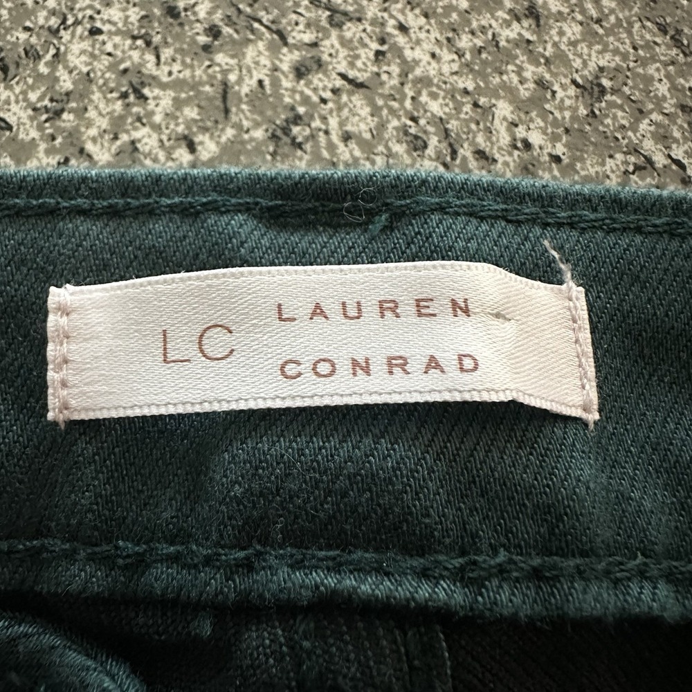 LC Lauren Conrad Skinny Jeans Womens Size 10 Ultra Soft Stretch Slim Fit Green - Picture 5 of 7